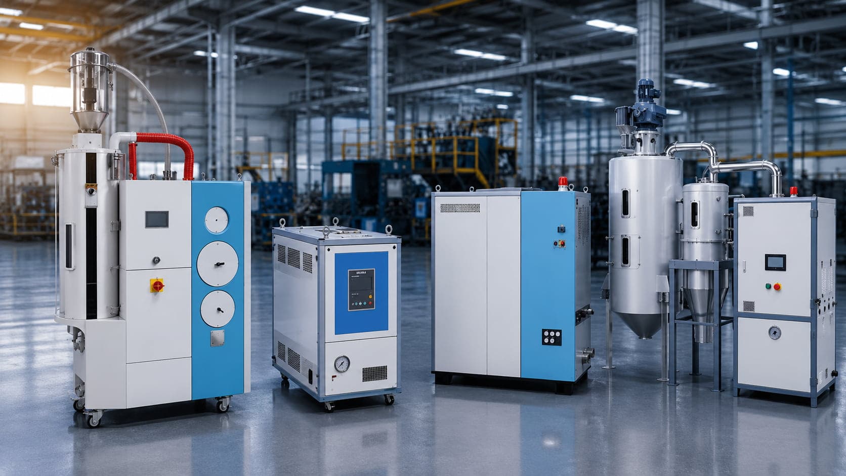 Ancillary equipment for ISBM production lines