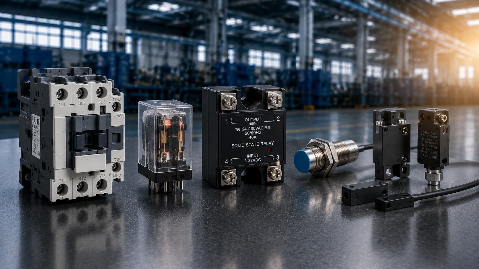 Electrical components for ISBM machine maintenance