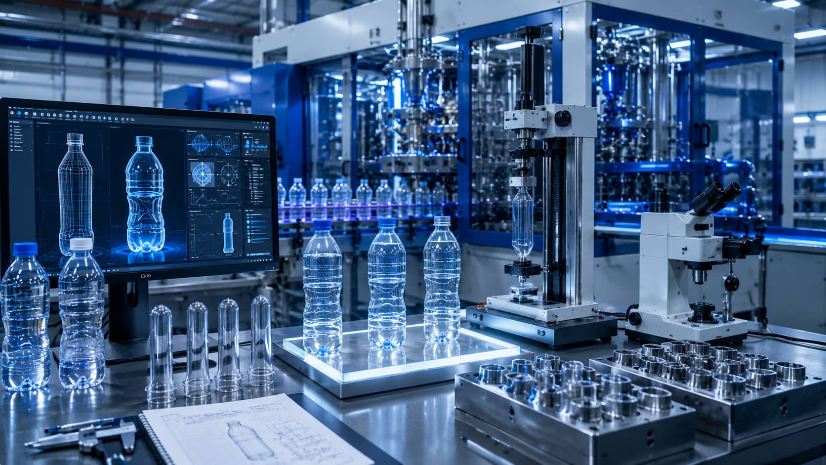 Product development and testing for PET packaging